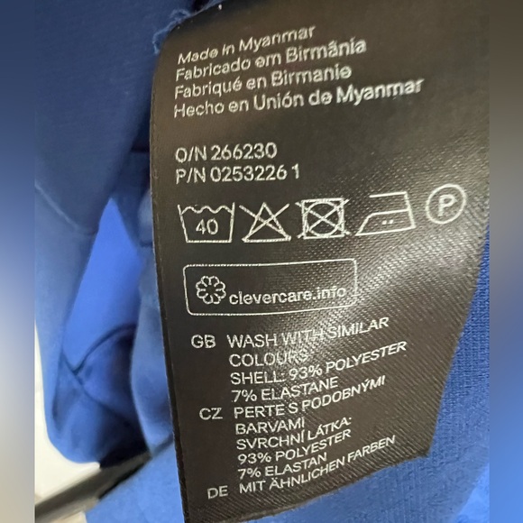 H&M Blue 3/4 Sleeve Dress Size 10 - Picture 6 of 6